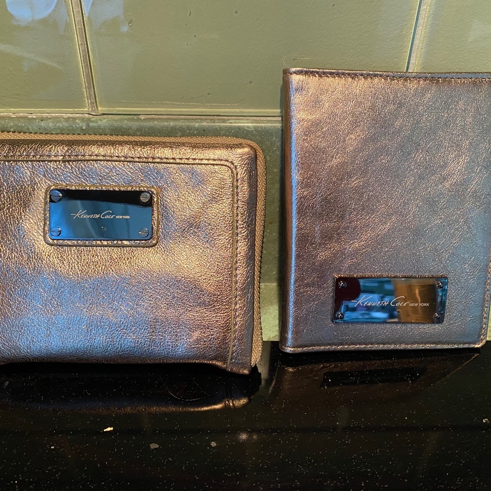 NEW WITH TAGS!  KENNETH COLE MULTIFUNCTION WALLET AND MATCHING PASSPORT BILLFOLD